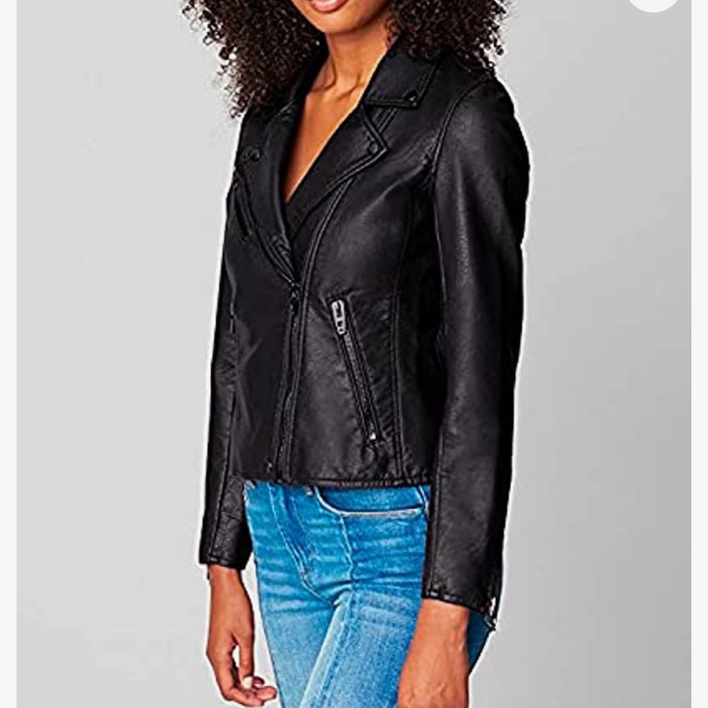 BLANKNYC vegan leather motorcycle jacket size small